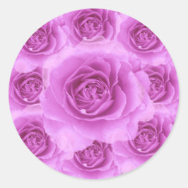 Aufkleber für lila Rose