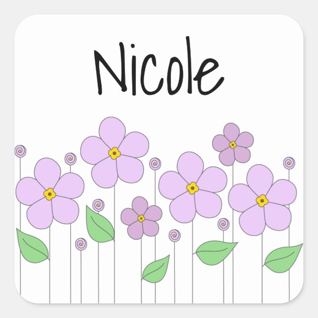 Aufkleber für Lilac-Blume (Vorderseite)