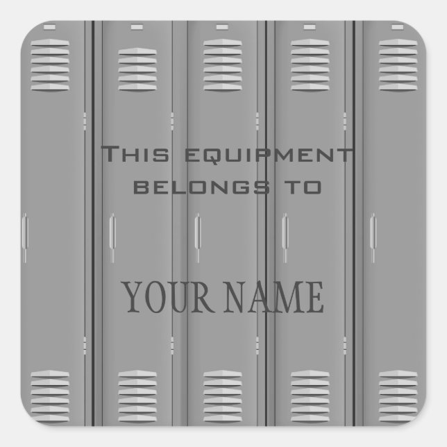 Aufkleber für Locker-Room (Vorderseite)