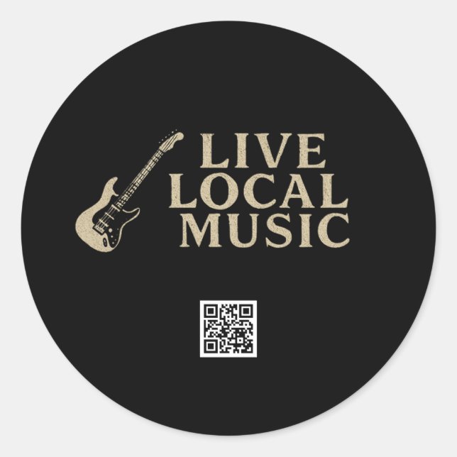 Aufkleber für lokale Musik (Vorderseite)
