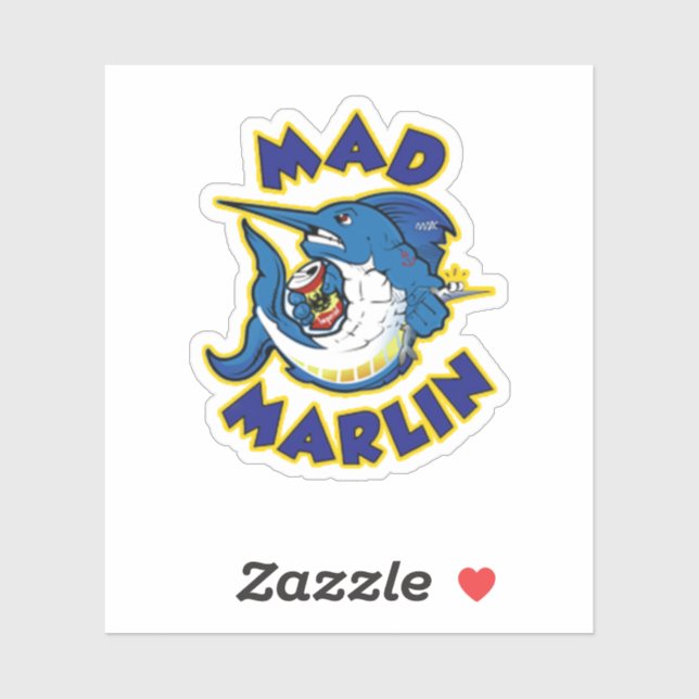 Aufkleber für Mad Marlin (Blatt)