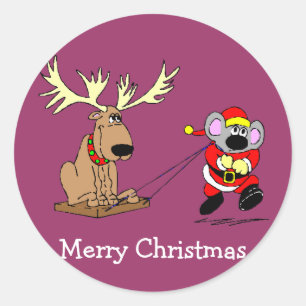 Aufkleber für Maus und Reindeer