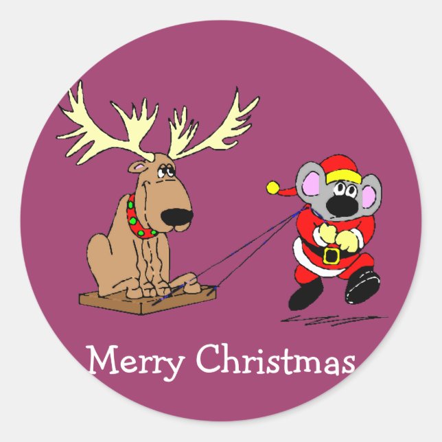 Aufkleber für Maus und Reindeer (Vorderseite)