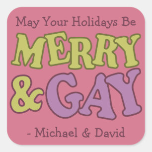 Aufkleber für Merry & Gay individuellen Namen
