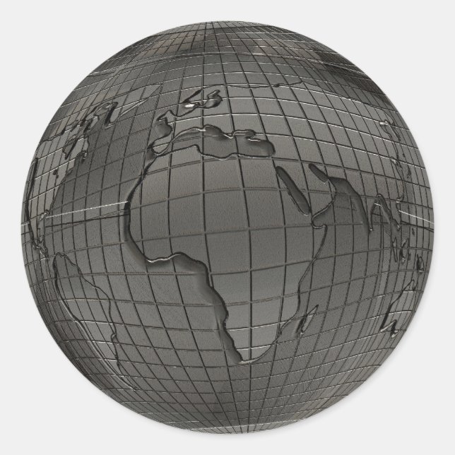 Aufkleber für Metall-World-Globe (Vorderseite)