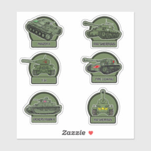 Aufkleber für militärische Tanks des Typs WW2 - Ol