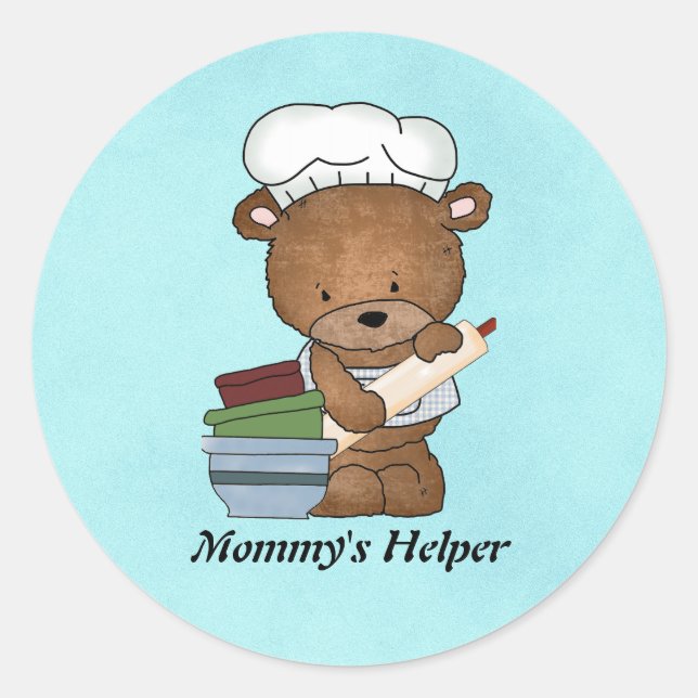 Aufkleber für Mommy's Helper (Vorderseite)