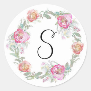 Aufkleber für Monogramm