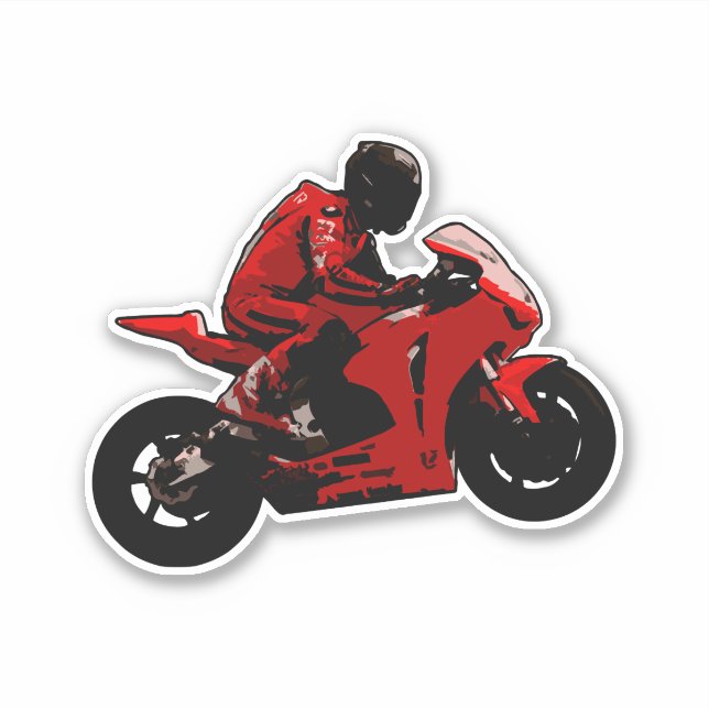 Aufkleber für Motorräder (Vorderseite)
