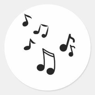 Aufkleber für Musiknoten