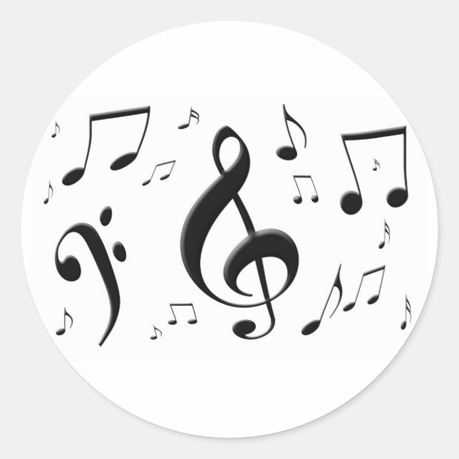 Aufkleber für Musiknoten (Vorderseite)