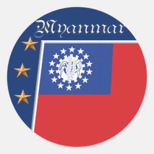Aufkleber für Myanmarer