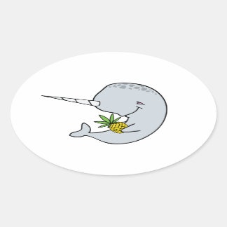 Aufkleber für Narwhal und Ananas
