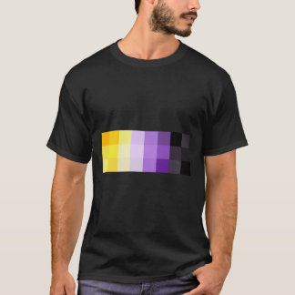 Aufkleber für nicht binäre Pixel T-Shirt
