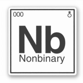 Aufkleber für nichtbinäre Elemente