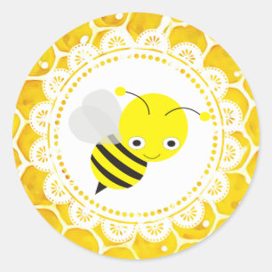 Aufkleber für niedliche Honigbienen