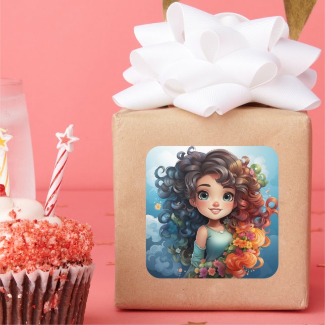 Aufkleber für niedliche Mädchen (Party)