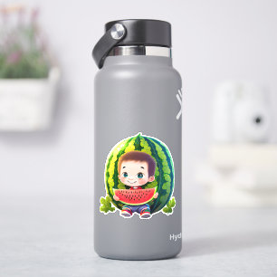 Aufkleber für niedliche Wassermelone Cartoon