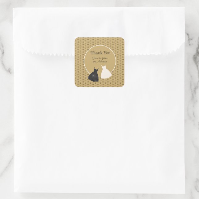 Aufkleber für niedliches Brautparty (Tasche)
