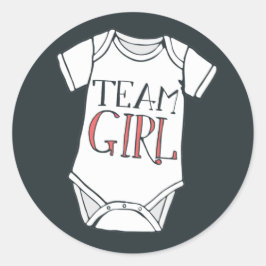 Aufkleber für niedliches Team Girl Gender