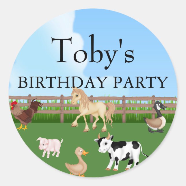 Aufkleber für Nutztiere (Vorderseite)