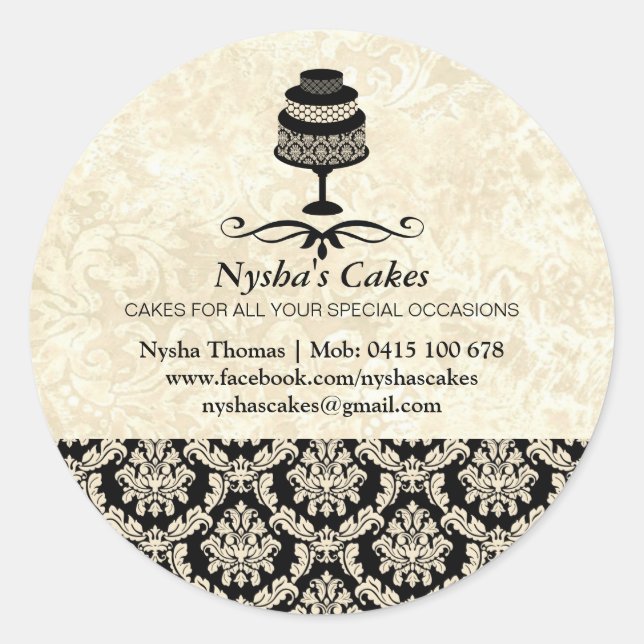 Aufkleber für Nysha-Kuchen (Vorderseite)