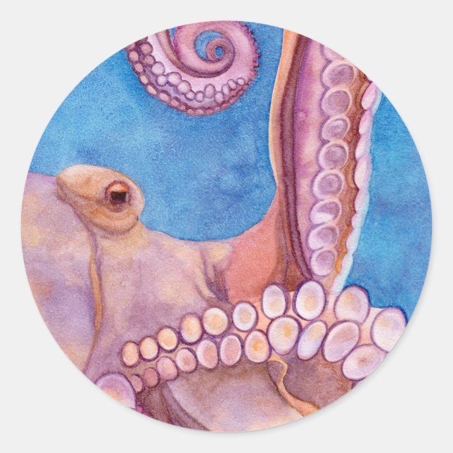 Aufkleber für Octopus-Umschlag Aufkleber (Vorderseite)