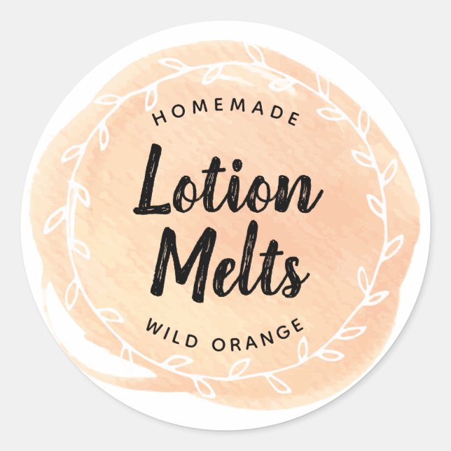 Aufkleber für Orange Essential Oil Craft (Vorderseite)