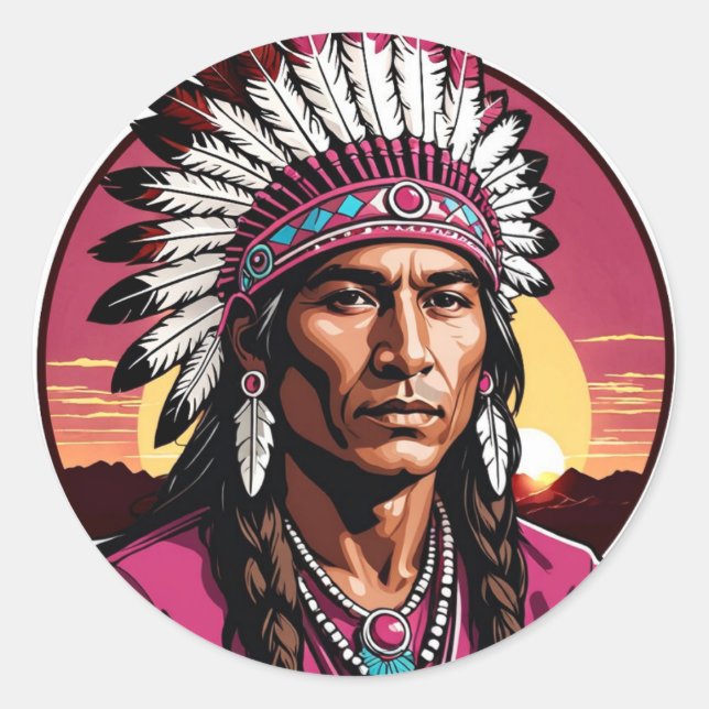 Aufkleber für Osage-Amerikanische Ureinwohner (Vorderseite)