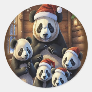 Aufkleber für Panda-Bären