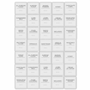 Aufkleber für Pantry-Etiketten