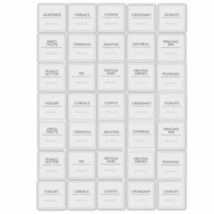 Aufkleber für Pantry-Etiketten