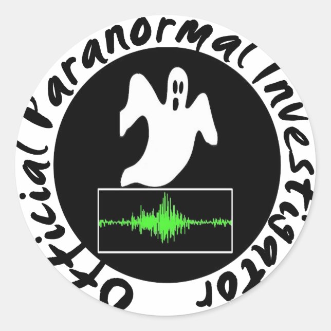 Aufkleber für paranormale Ermittler (Vorderseite)
