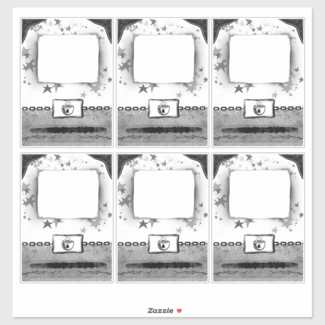 Aufkleber für Party oder Individuelle Namen (Blatt)