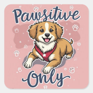 Aufkleber für pawsitive Energie