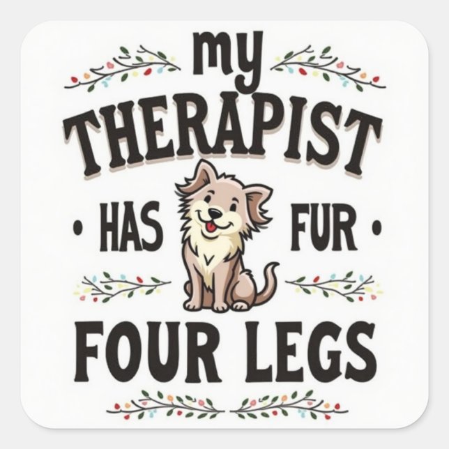 Aufkleber für Pawsitive Therapie (Vorderseite)