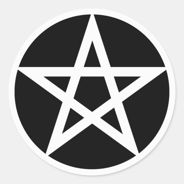 Aufkleber für Pentagramm (Vorderseite)