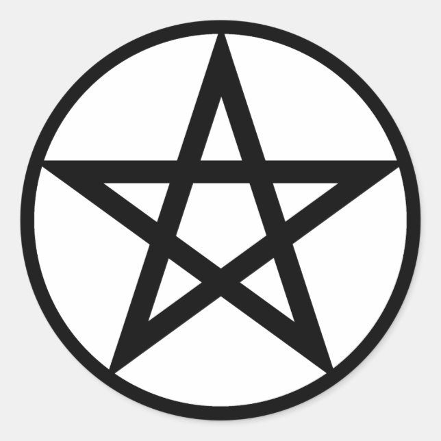Aufkleber für Pentagramme (Vorderseite)