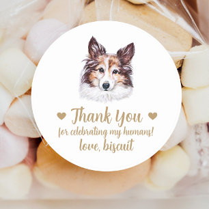Aufkleber für personalisierte Hunde-Gastgeschenk H