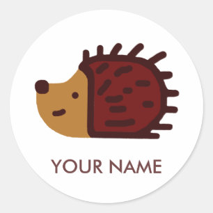 Aufkleber für personalisierte Igel