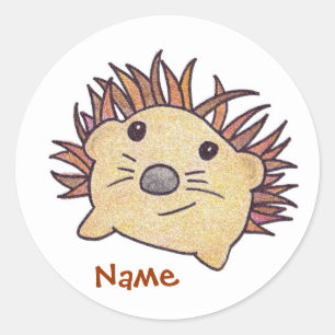 Aufkleber für personalisierte Igel