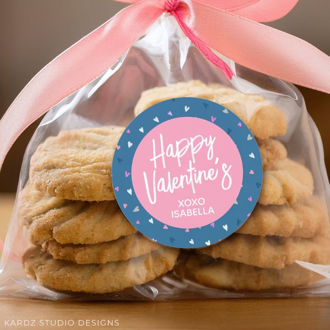 Aufkleber für personalisierte Niedliche Valentine (Stickers are available in 3 and 1.5 inches, choose your size before checkout.)