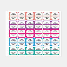 Aufkleber für personalisierte Tabs-Divider-Organis