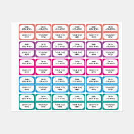 Aufkleber für personalisierte Tabs-Divider-Organis