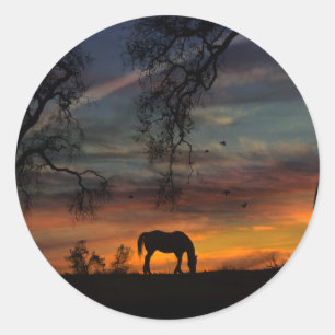 Aufkleber für Pferde und Vögel