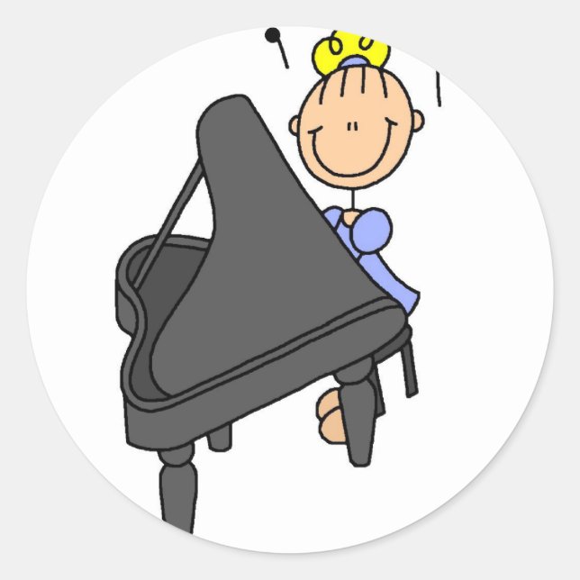 Aufkleber für Piano-Player (Vorderseite)