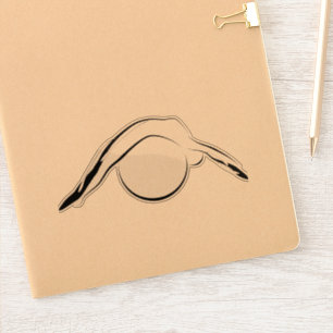 Aufkleber für Pilates-Pose