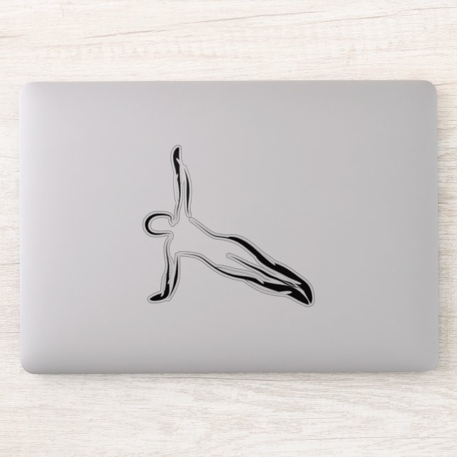 Aufkleber für Pilates-Pose (Computer)