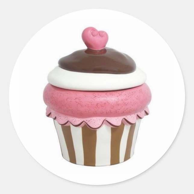 Aufkleber für Pink und Schokolade (Vorderseite)
