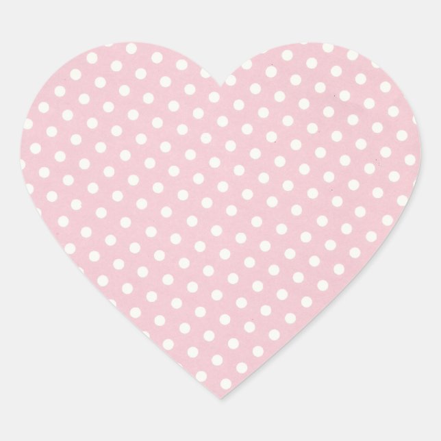 Aufkleber für Pink- und Weißpolka-Dosen (Vorderseite)